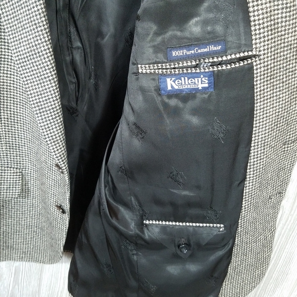 Burberry's Camel Hair Herringbone Jacket Blazer 40 - Picture 8 of 12